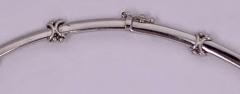 18 Karat White Gold Necklace with 1 Karat Diamonds 16 19 Grams Total Weight - 1239334