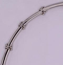 18 Karat White Gold Necklace with 1 Karat Diamonds 16 19 Grams Total Weight - 1239335