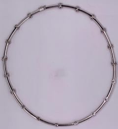 18 Karat White Gold Necklace with 1 Karat Diamonds 16 19 Grams Total Weight - 1239336