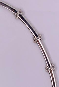 18 Karat White Gold Necklace with 1 Karat Diamonds 16 19 Grams Total Weight - 1239338