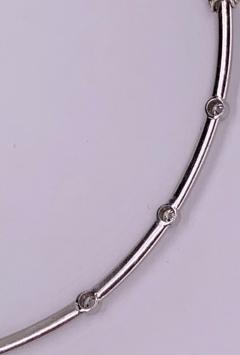 18 Karat White Gold Necklace with 1 Karat Diamonds 16 19 Grams Total Weight - 1239339