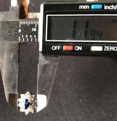 18 Karat White Gold Sapphire and Diamond Cluster Earrings - 2695845