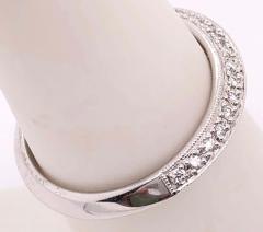 18 Karat White Gold and Diamond Band Bridal Ring 0 13 Total Diamond Weight - 2940325