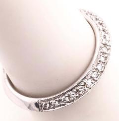 18 Karat White Gold and Diamond Band Bridal Ring 0 13 Total Diamond Weight - 2940326