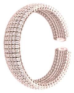 18 Karat White Gold and Diamond Cuff Bracelet Weighing Approx 32 89 Carat - 1271178