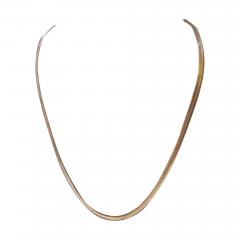 18 Mexican Sterling Silver Herringbone Necklace - 3871545