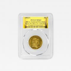 1802 1 5 Draped Bust BD 1 Centered Overdate Harry W Bass Jr Collection - 4575578