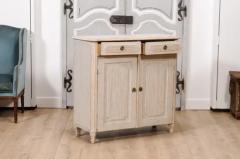 1820s Swedish Gustavian Period Buffet with Carved Reeded Accents - 3564593