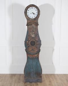 1822 Swedish Folk Art Tall Case Clock with Original Paint - 4313689