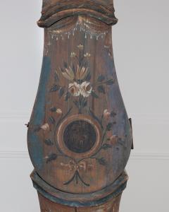 1822 Swedish Folk Art Tall Case Clock with Original Paint - 4313690