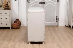 1830s Swedish Grey Painted Sideboard with Single Drawer over Two Doors - 3574165