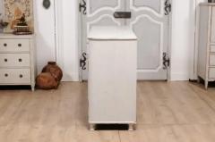 1830s Swedish Grey Painted Sideboard with Single Drawer over Two Doors - 3574220