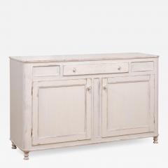 1830s Swedish Grey Painted Sideboard with Single Drawer over Two Doors - 3575000