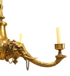 1840 English Regency Style Bronze Chandelier - 737160