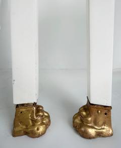1850s French Empire Armchairs Fine Gilt Bronze Mounts Painted and Upholstered - 4663591