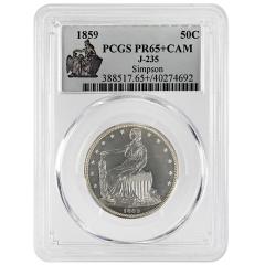 1859 50C J 235 Patterns PCGS PR65 CAM POP 1 0 - 4639320