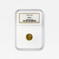 1859 D G 1 Gold Dollar NGC MS61 - 4603579
