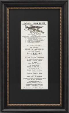 1864 Lincoln Johnson Boston Union Presidential Ticket - 4182391