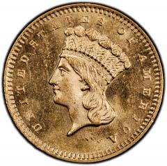 1870 S G 1 Gold Dollar PCGS MS65 - 4598514