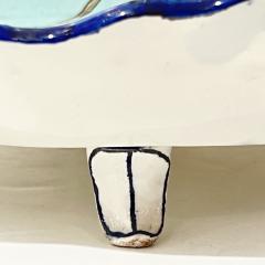 1871 Gien Antique French Asian Japanese Style Flower Decor Centerpiece Plate - 4446382