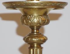 1880s French Baroque Revival Gilt Bronze Ormolu Pricket Candlestick - 1224036