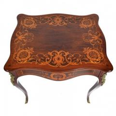 1880s French Table with Marquetry and Ormolu Mounts - 167871