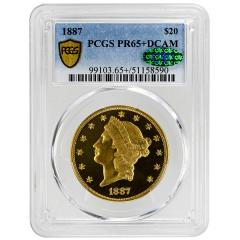1887 20 Liberty Head PCGS PR65 DCAM CAC - 4511906