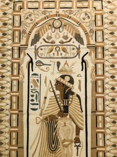 1890s Antique Egyptian Cotton Applique Tapestry - 2889097