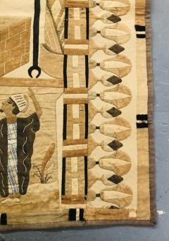 1890s Antique Egyptian Cotton Applique Tapestry - 2889099