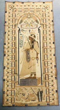 1890s Antique Egyptian Cotton Applique Tapestry - 2889100