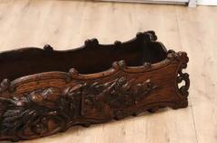 1890s French Oak Planter with Carved Gardening Themed Frieze - 3564583