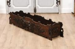 1890s French Oak Planter with Carved Gardening Themed Frieze - 3564654