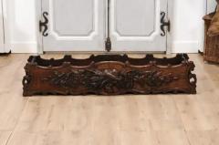 1890s French Oak Planter with Carved Gardening Themed Frieze - 3564725
