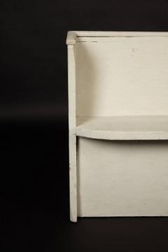 1890s White Washed Church Pew - 4476441