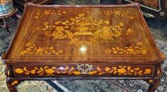 18C Dutch Marquetry Silver Table Exceptional - 1715823