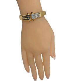 18K Diamond and Sapphire Bangle and clip earrings custom made - 3486821