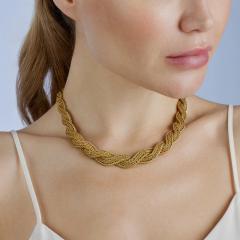 18K Gold Rope Necklace - 3563216