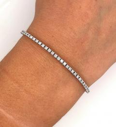 18K White Gold 1 34 Carat Diamond Tennis Bracelet 7 inches 2mm - 3592765