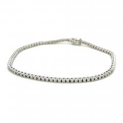 18K White Gold 1 34 Carat Diamond Tennis Bracelet 7 inches 2mm - 3631962