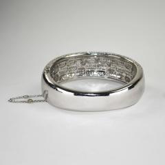 18K White Gold Diamond Bangle Bracelet 11 20ct - 4525829