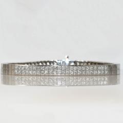 18K White Gold Diamond Bracelet 3 05TDW 45 8gr - 4525705