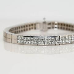 18K White Gold Diamond Bracelet 3 05TDW 45 8gr - 4525706