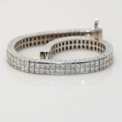 18K White Gold Diamond Bracelet 3 05TDW 45 8gr - 4525707