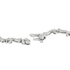 18K White Gold Diamond Cultured Pearl Necklace - 4715095