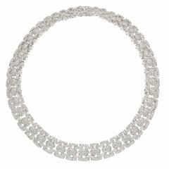 18K White Gold Diamond Necklace 21 6ct - 4384778