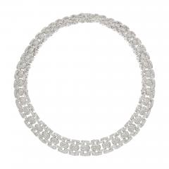 18K White Gold Diamond Necklace 21 6ct - 4384880