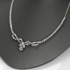18K White Gold Diamond Necklace 8 81tdw 22g - 4525664