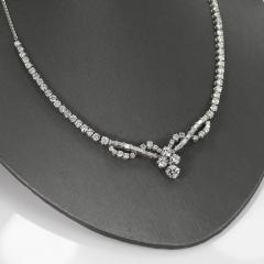 18K White Gold Diamond Necklace 8 81tdw 22g - 4525665