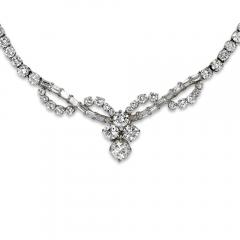 18K White Gold Diamond Necklace 8 81tdw 22g - 4527257