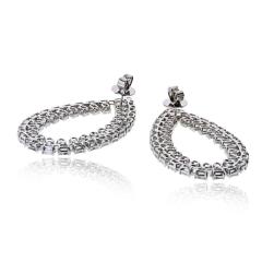 18K White Gold Pear Drop Diamond 19 60cttw Earrings - 4599389